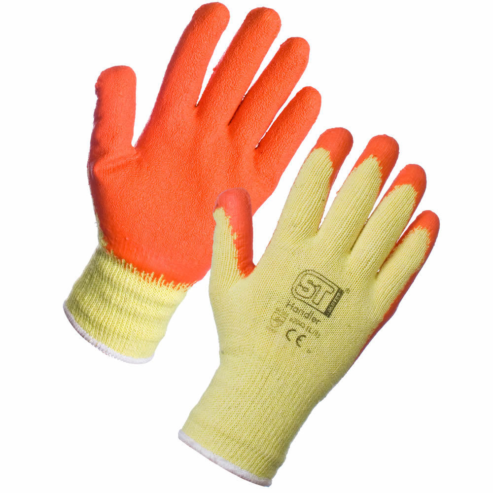 1 Pair Work Gloves Latex Rubber Coated Safety Grip Builders Brick Gardening - Picture 7 of 7