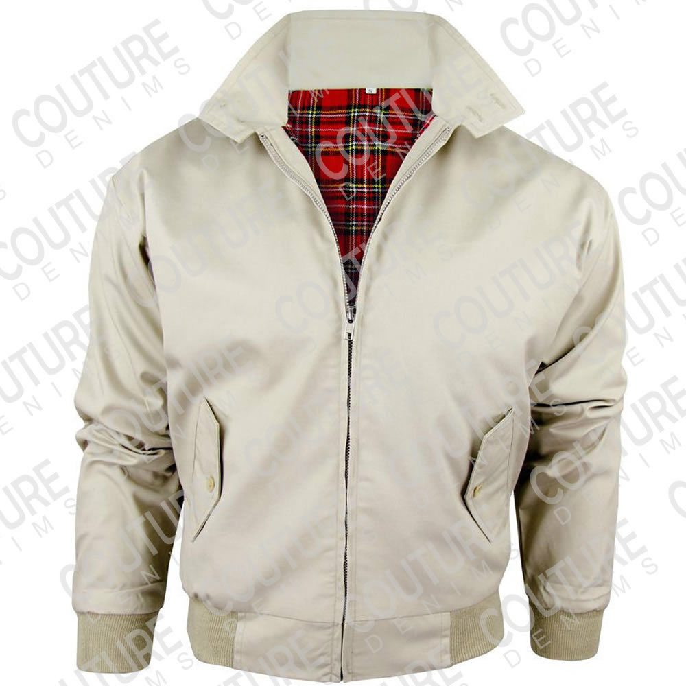 plaid harrington jacket