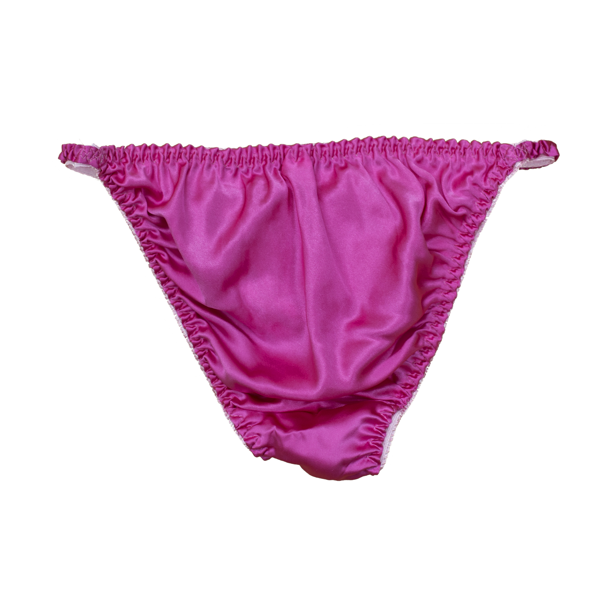 New Luxury Satin Silk Sissy Knickers Underwear Bikini Tanga Panties Size 8-14