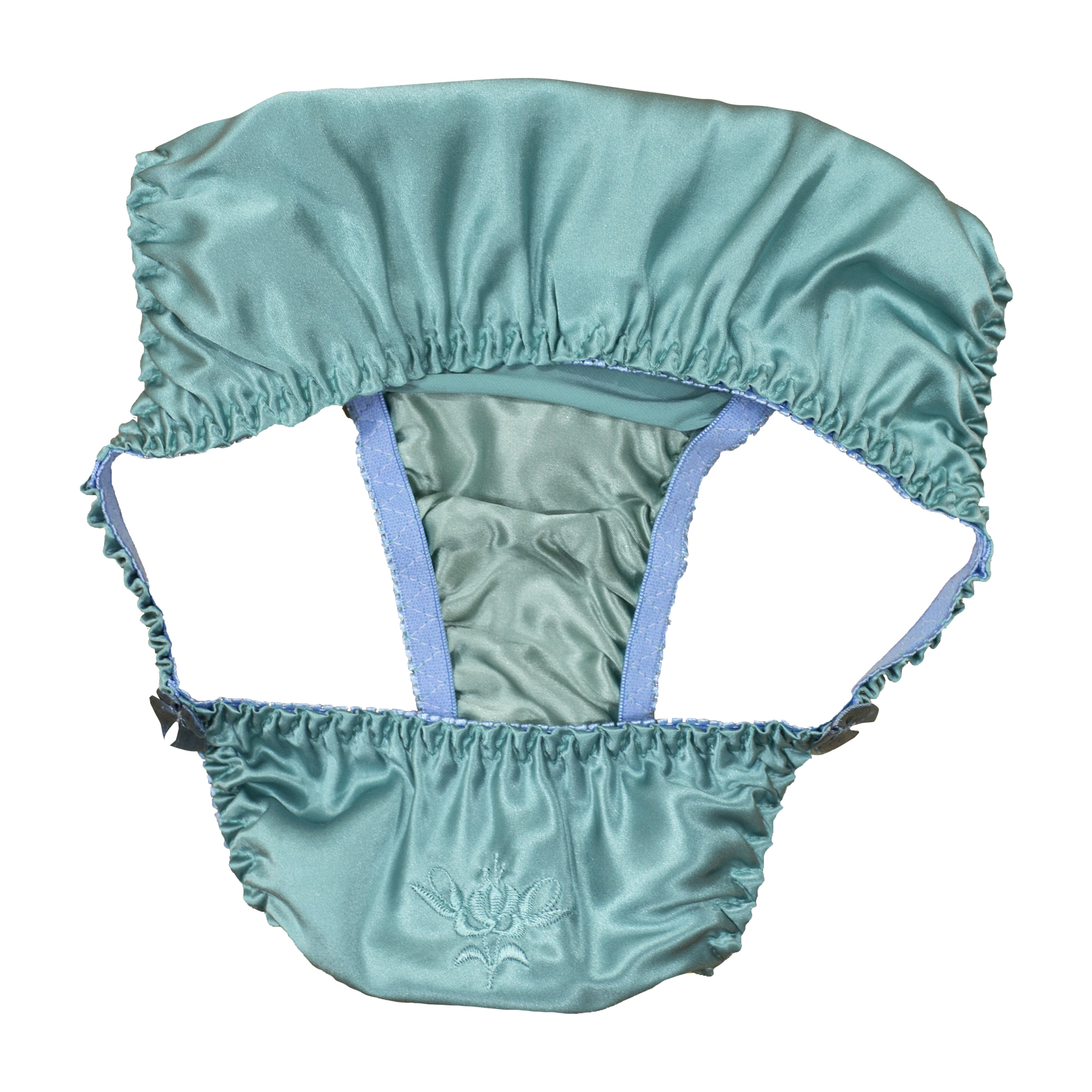 New Luxury Satin Silk Sissy Knickers Underwear Bikini Tanga Panties Size 8-14