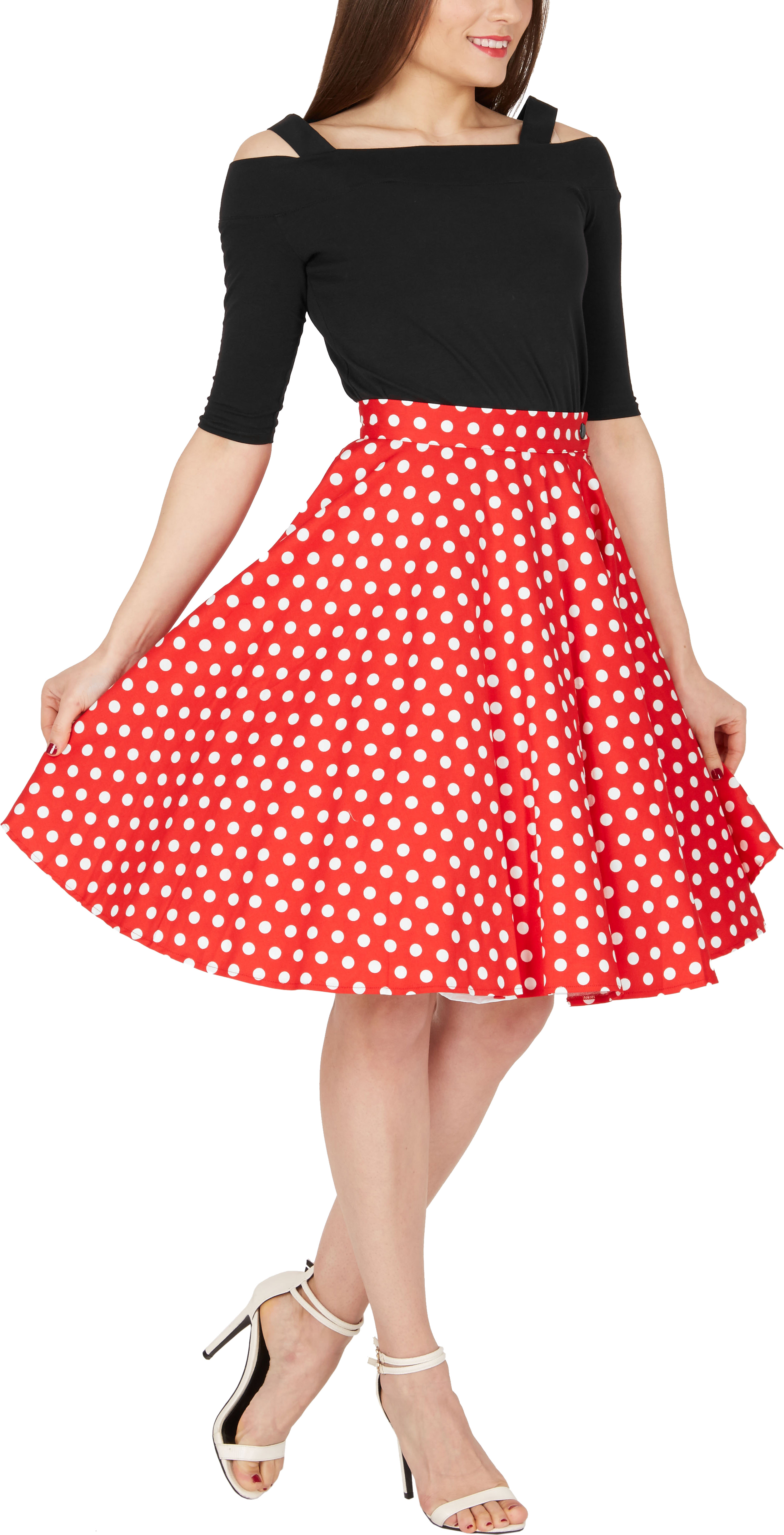 Blackbutterfly Vintage Rockabilly Polka Dot Full Circle