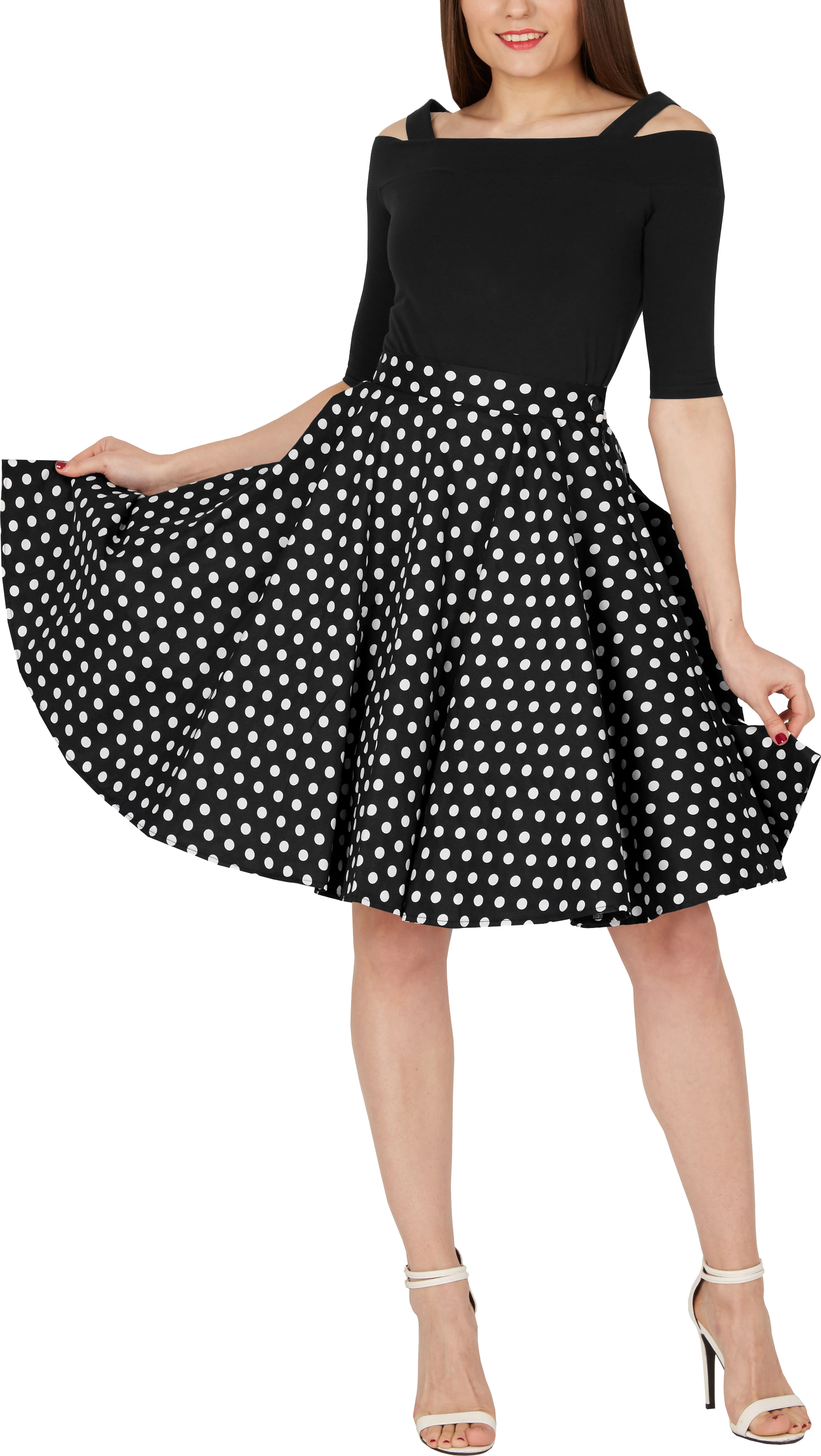 polka dot retro look