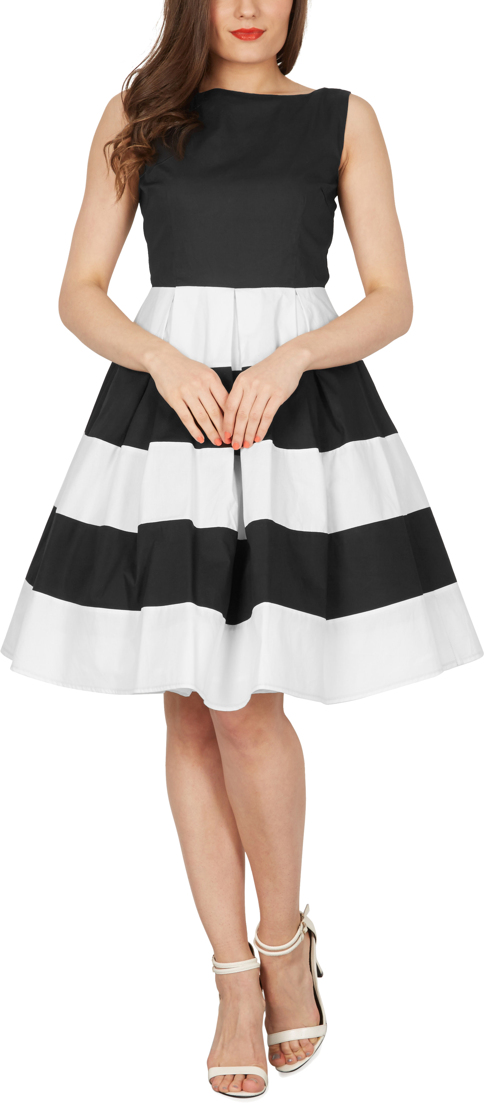 Rockabilly Nero Swing Up Prom Vintage Pin Dress 'lilly' 50's Striped Blackbutterfly fvYRRq