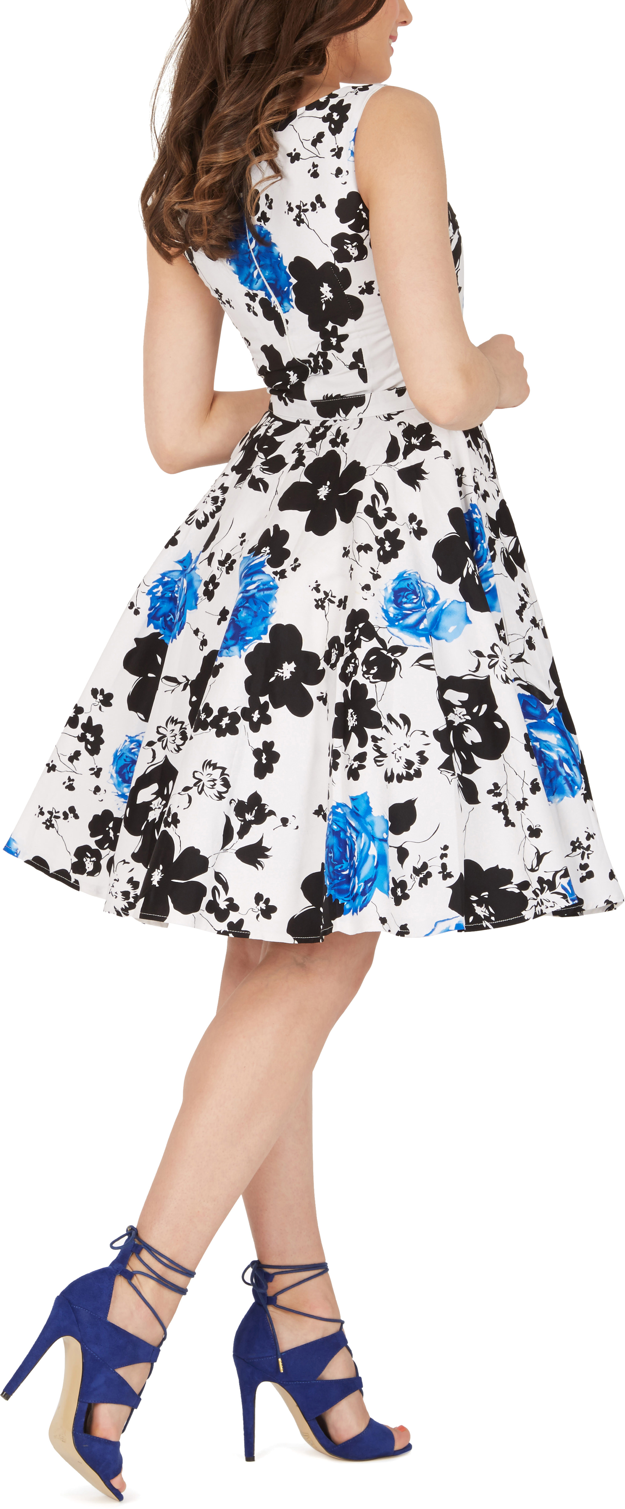 /" /"Audrey Hepburn vintage serenità Floreale Anni/'50 Rockabilly Swing Pin UP Dress