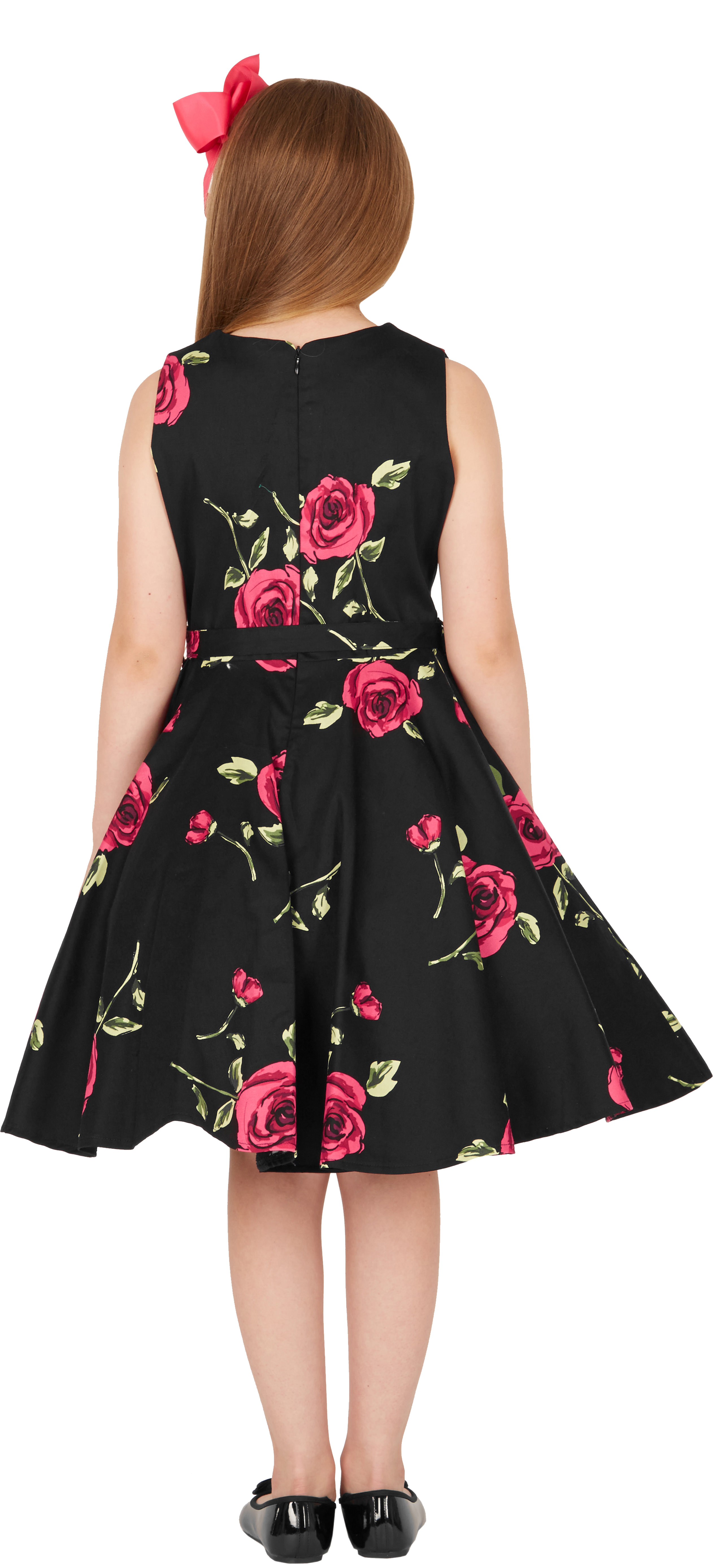 BlackButterfly Kinderen 'Audrey' Vintage Polka Stip Jaren `50 Meisjes Jurk (Rood - Stippel, 7-8 jaar BlackButterfly Kinderen 'Audrey' Vintage Polka Stip Jaren `50 Meisjes Jurk (Rood - Stippel, 7-8 jaar