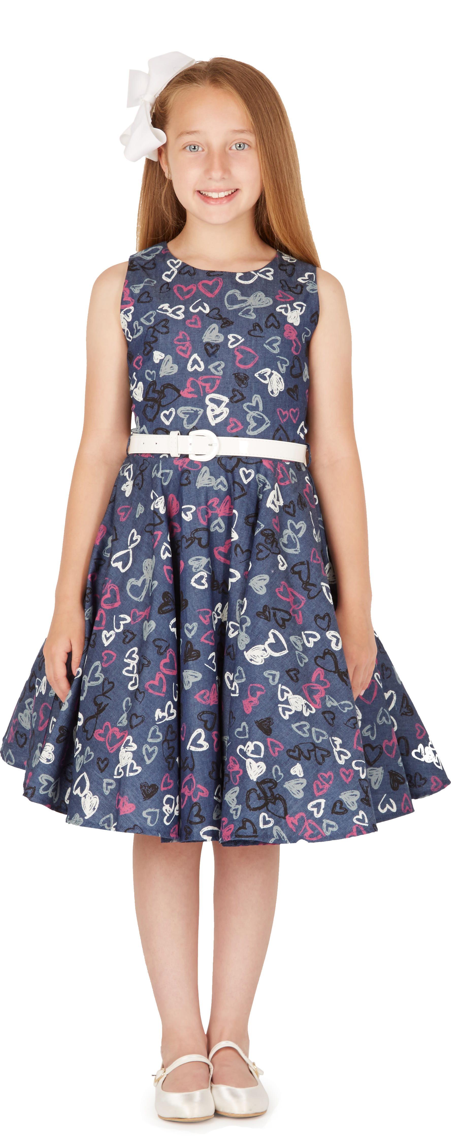 BlackButterfly Kinder "Audrey" Vintage Rockstar 50er Party Mädchen Ballkleid - Bild 2 von 7