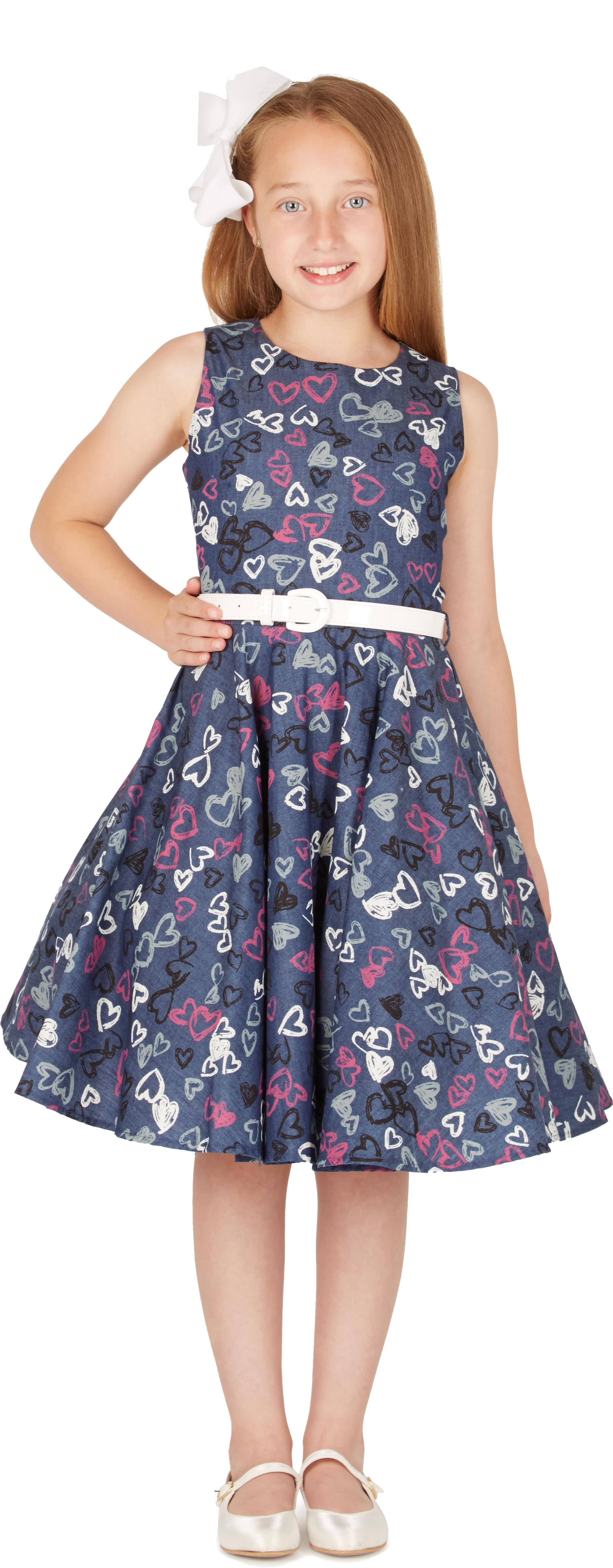 BlackButterfly Kinder "Audrey" Vintage Rockstar 50er Party Mädchen Ballkleid - Bild 4 von 7