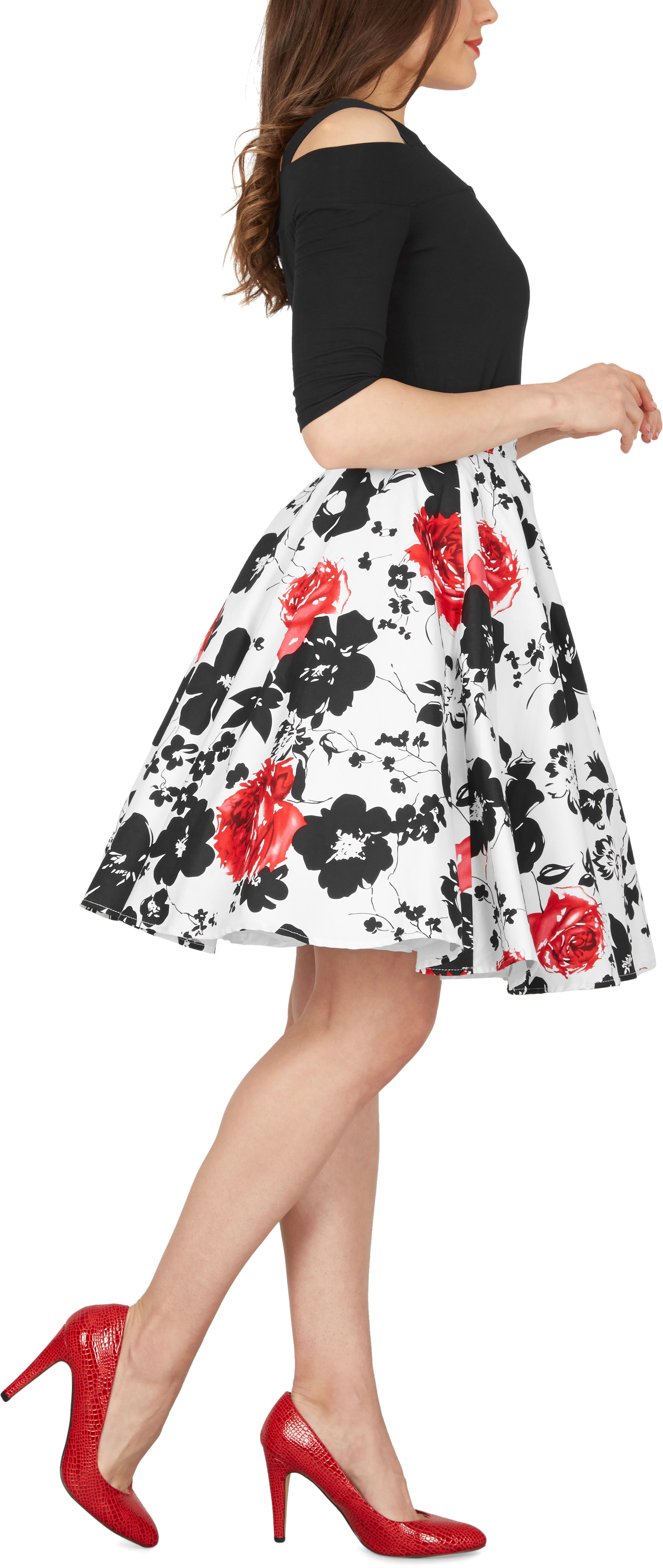 rockabilly swing skirt