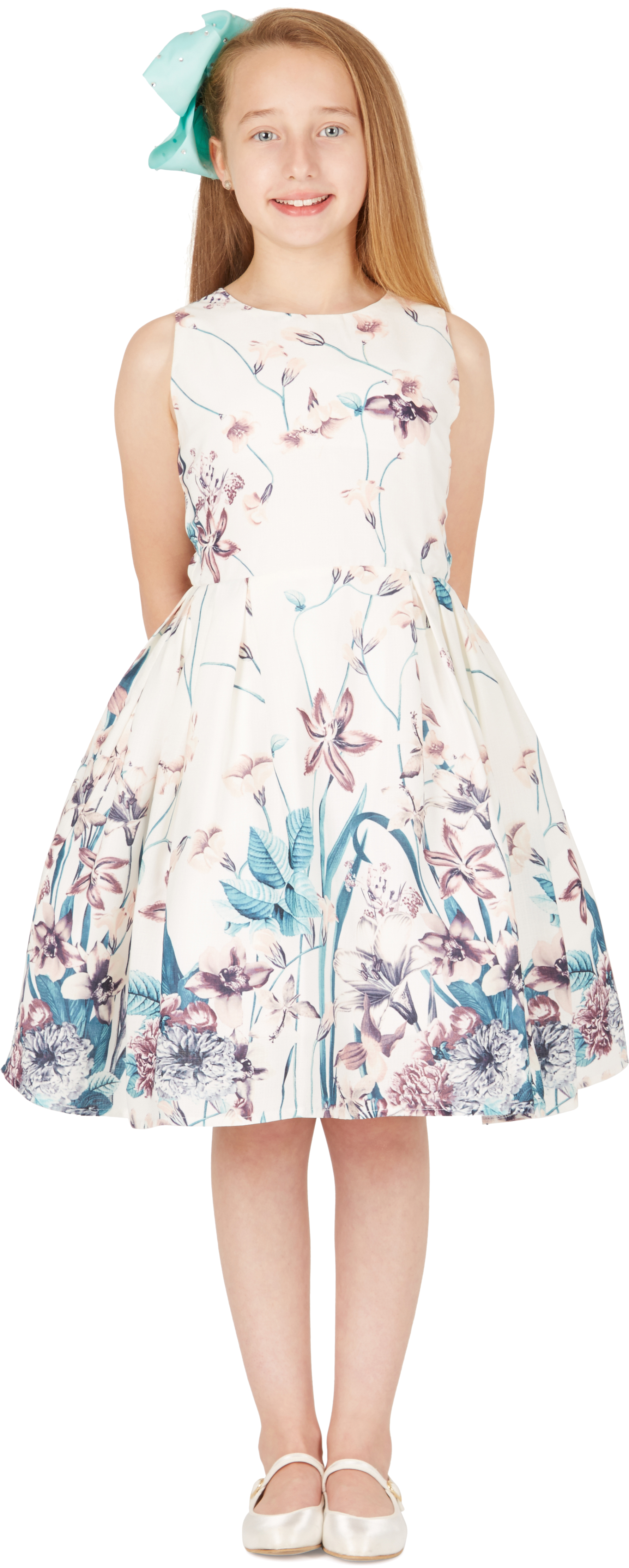 BlackButterfly Kids 'Kira' Vintage 50s Dress - Retro Girls Dress With Pleated Skirt