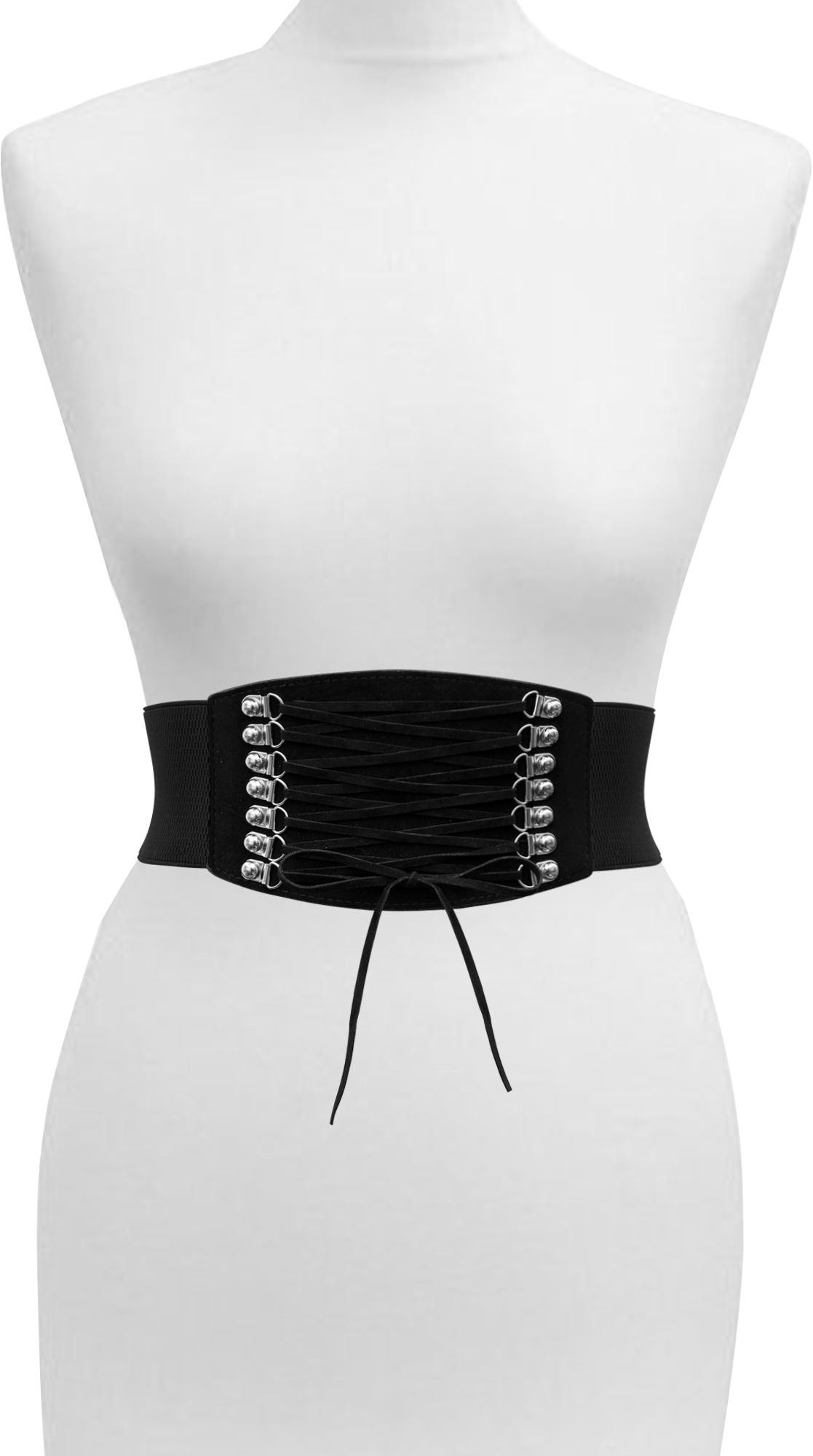 BlackButterfly 4 Inch Wide Corset Waspie Lace Up Elastic Belt eBay