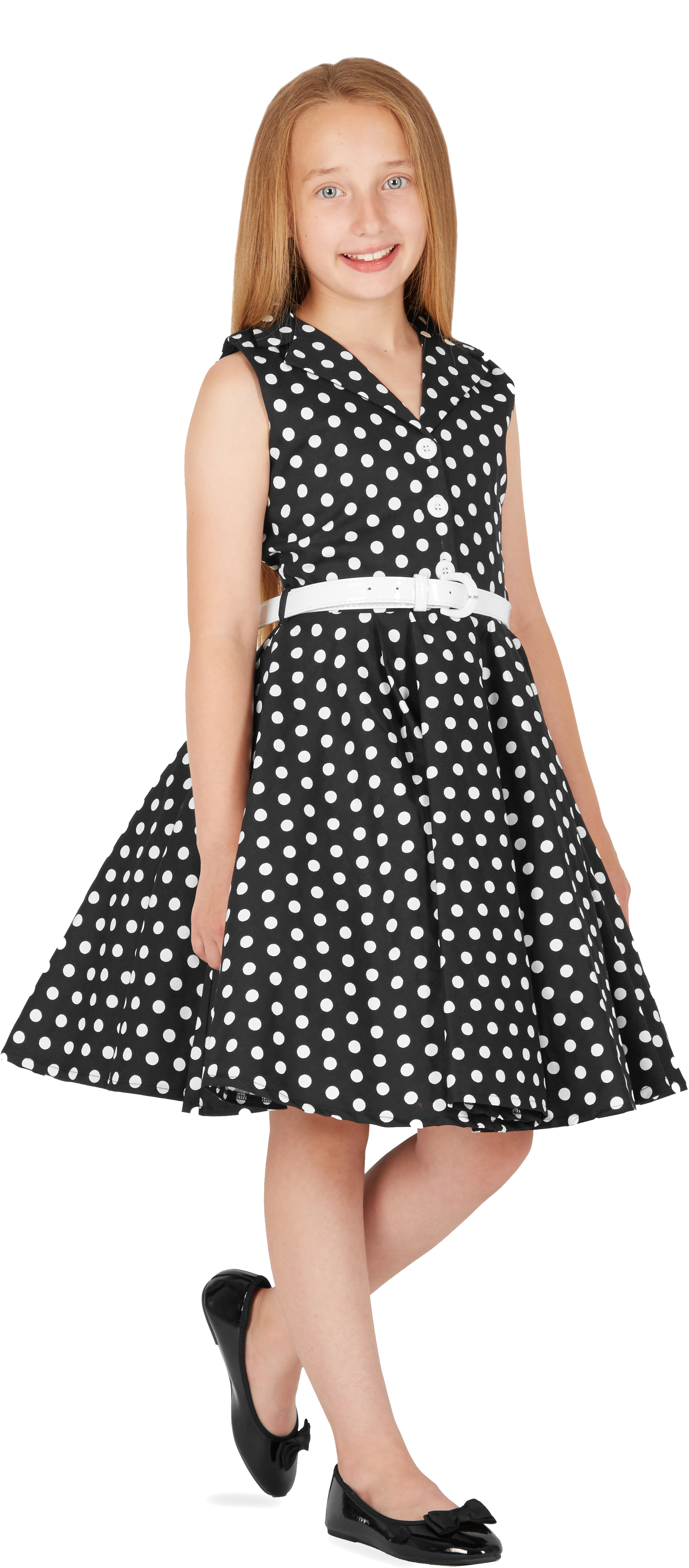 BlackButterfly Kinderen 'Holly' Vintage Polka Stip Jaren `50 Meisjes Jurk (Paars, 13-14 jaar BlackButterfly Kinderen 'Holly' Vintage Polka Stip Jaren `50 Meisjes Jurk (Paars, 13-14 jaar