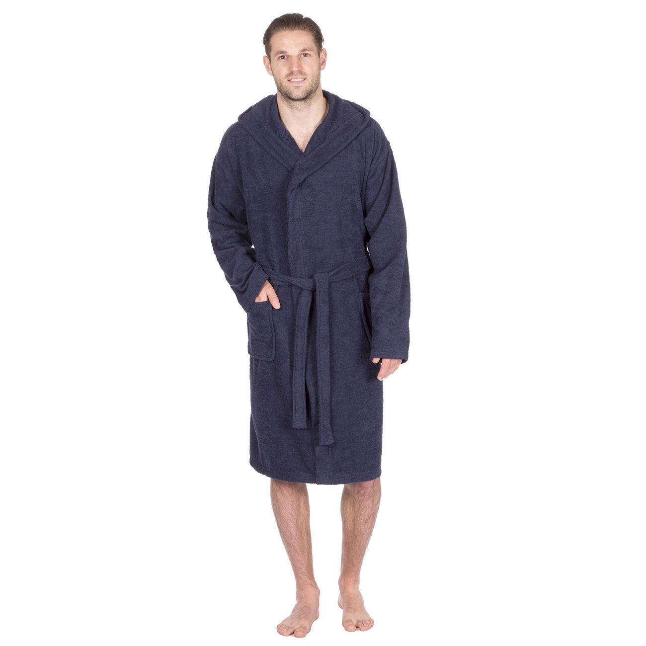 Mens Deluxe Luxury Cotton Soft Terry Cloth Bath Spa Robe Towelling ...