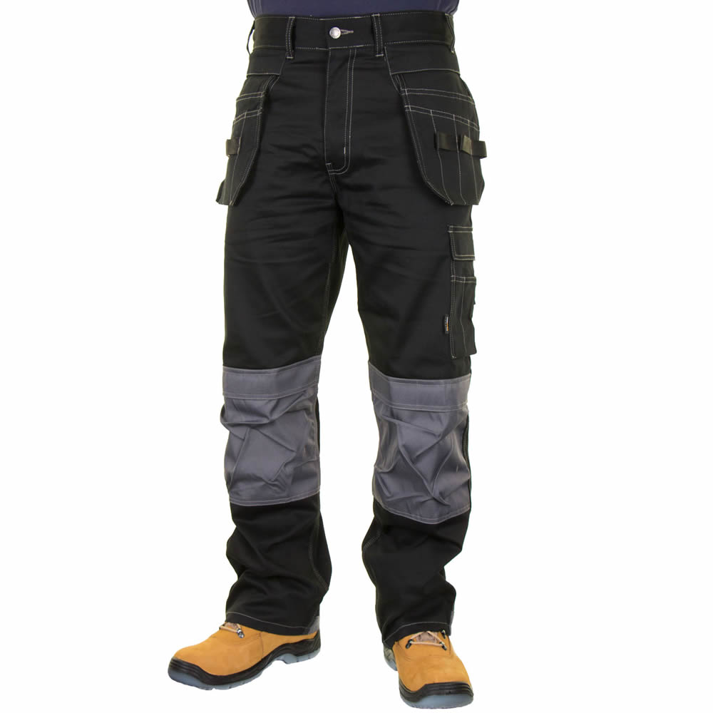 Skylinewears Men's Workwear Cargo Pants, 100% Cotton, Cordura Knee Reinforcement, Utility - View #2