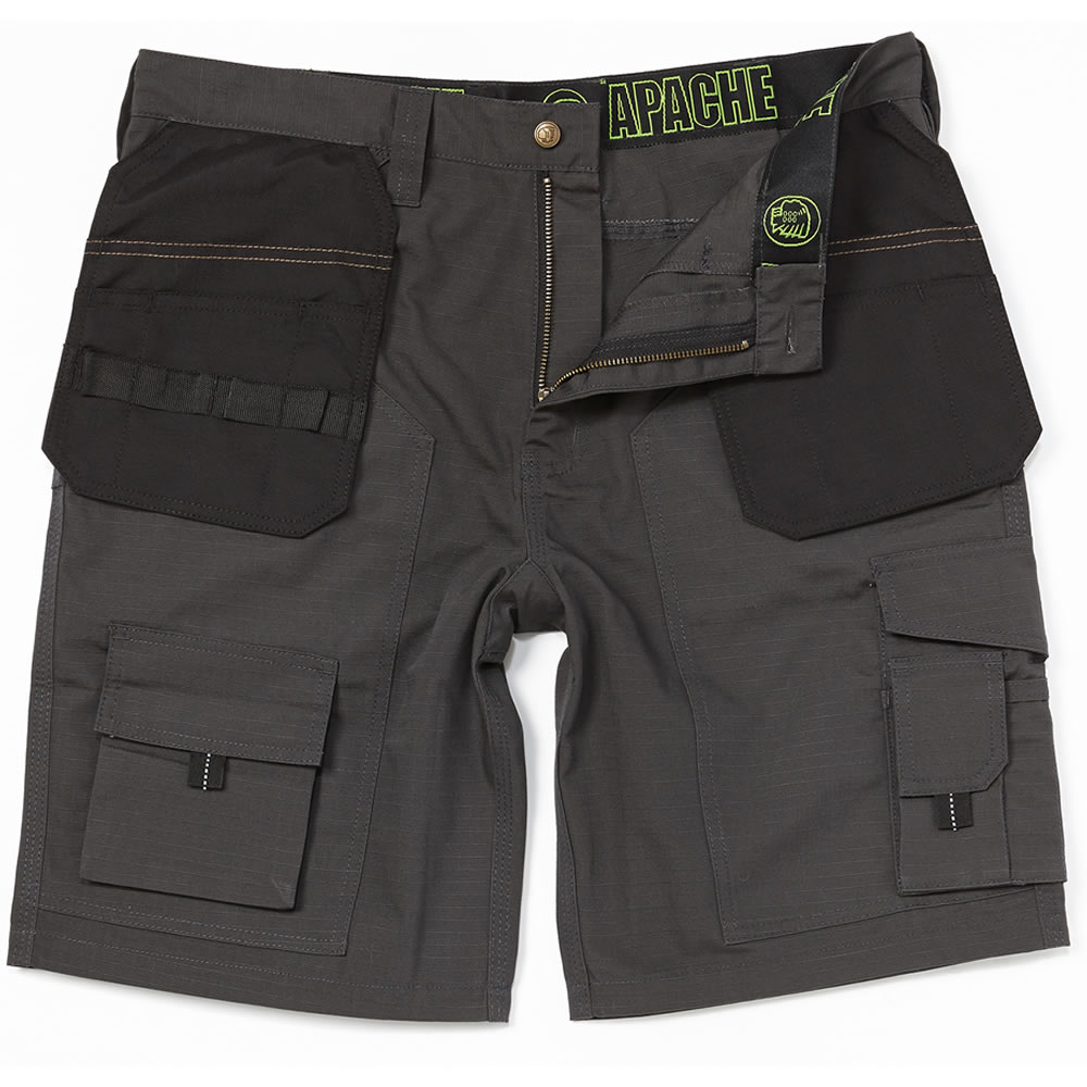 black work cargo shorts