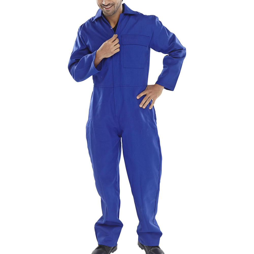 Beeswift Fire Flame Retardant Boilersuit Mens Coverall Overall Cotton Welder - Picture 2 of 10