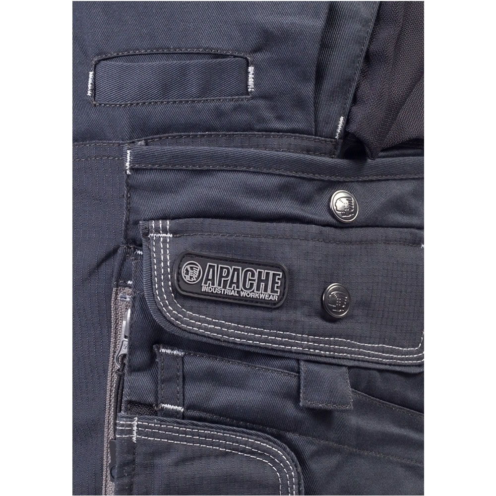 Apache Industrial ATS Mens Work Shorts Utility Cargo Tool Pockets Pants