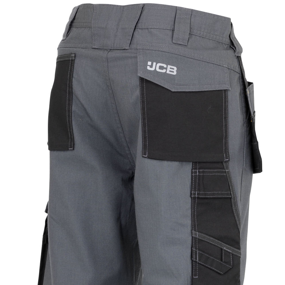 JCB Trade RipStop Mens Work Trousers Cordura Knee Pad Pockets Tough Work  Pants  eBay