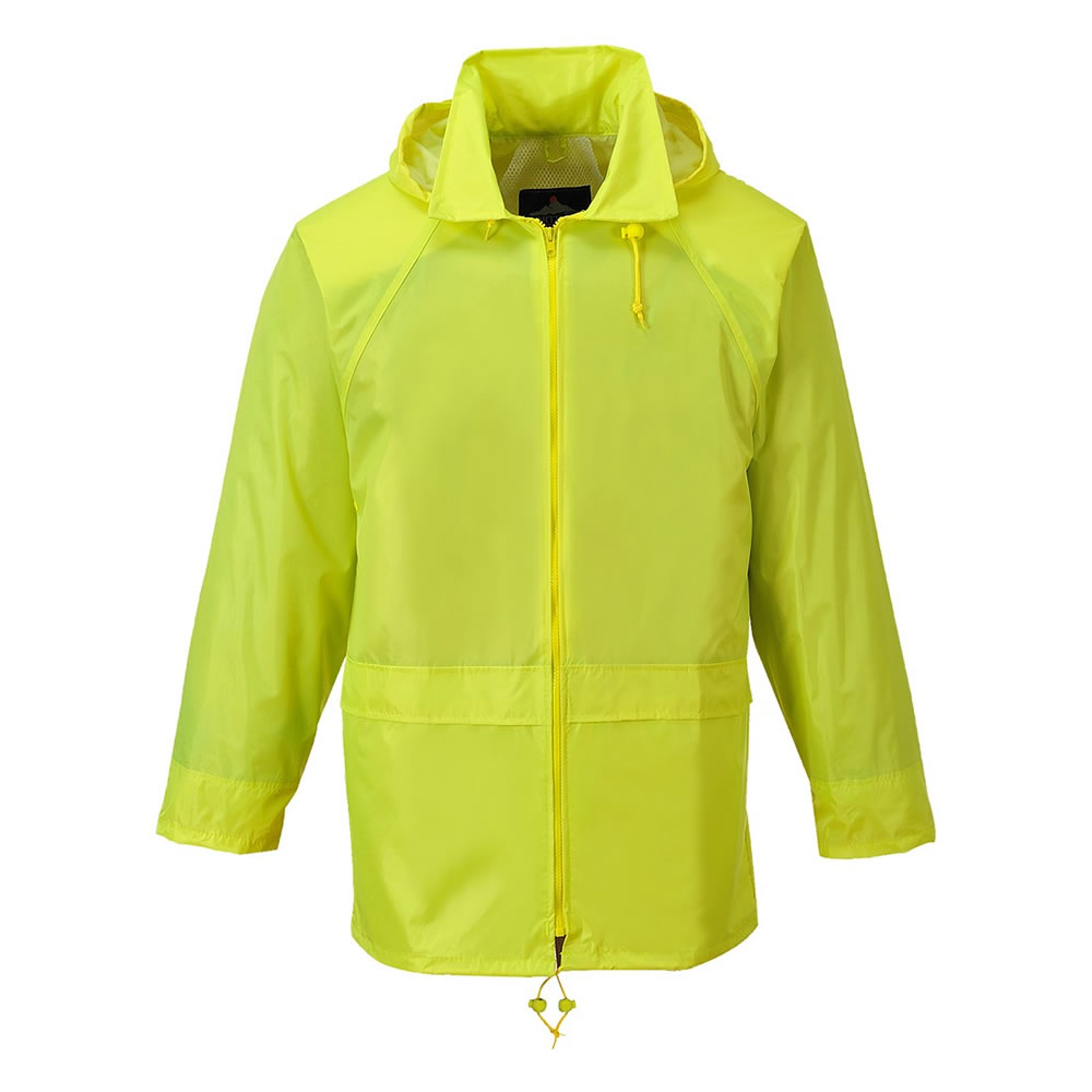 Portwest Rain Jacket Waterproof Coat Hooded Zipped Breathable Lightweight Mac - Picture 6 of 9