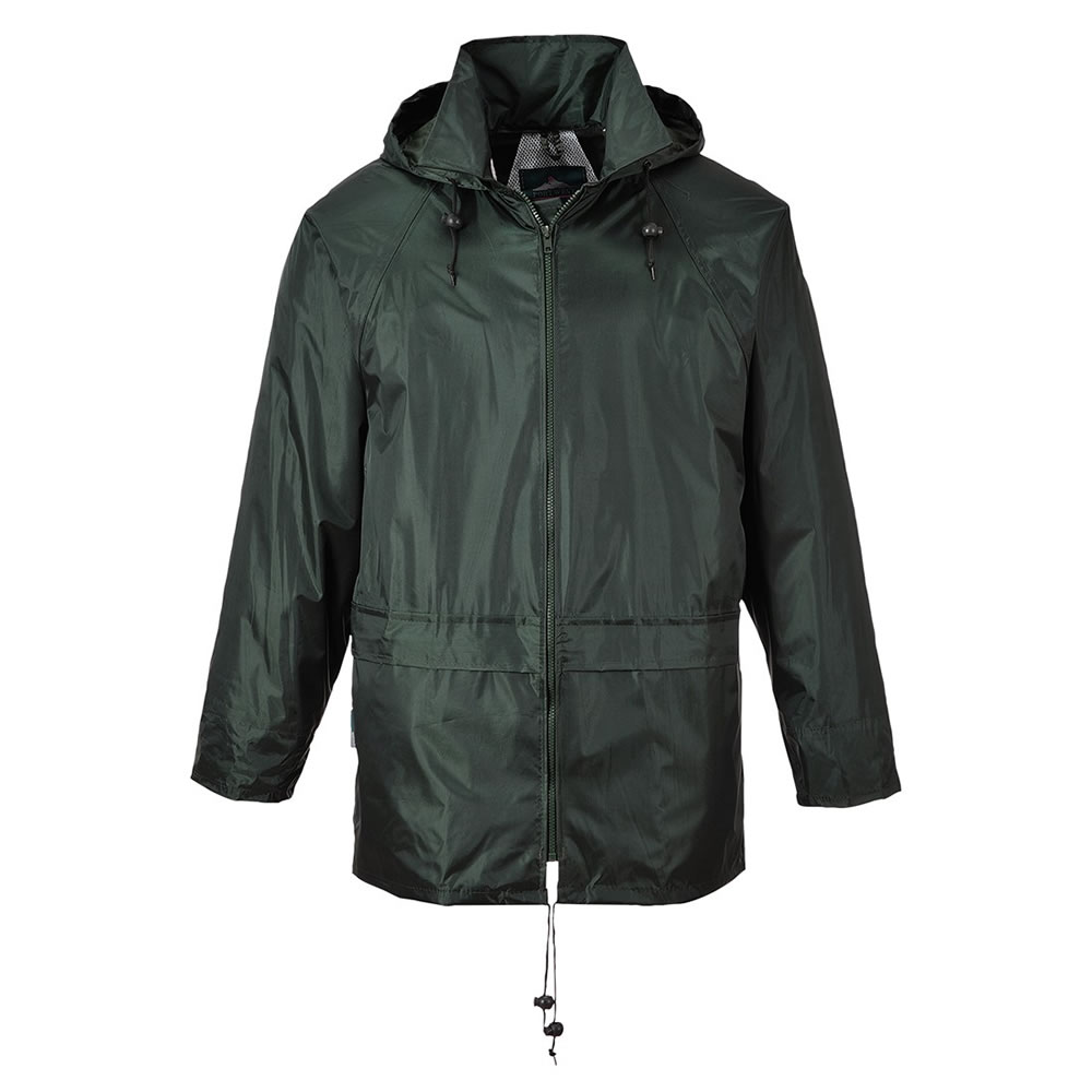 Portwest Rain Jacket Waterproof Coat Hooded Zipped Breathable Lightweight Mac - Picture 7 of 9