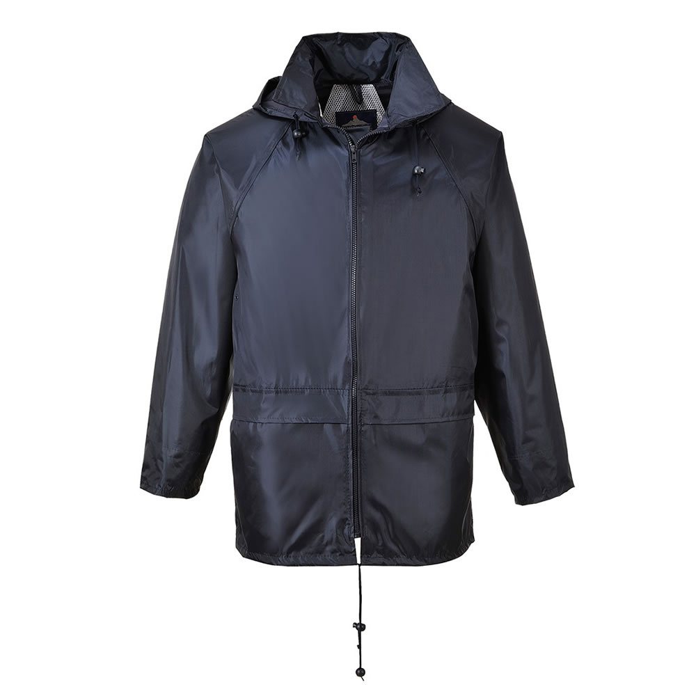 Portwest Rain Jacket Waterproof Coat Hooded Zipped Breathable Lightweight Mac - Picture 5 of 9