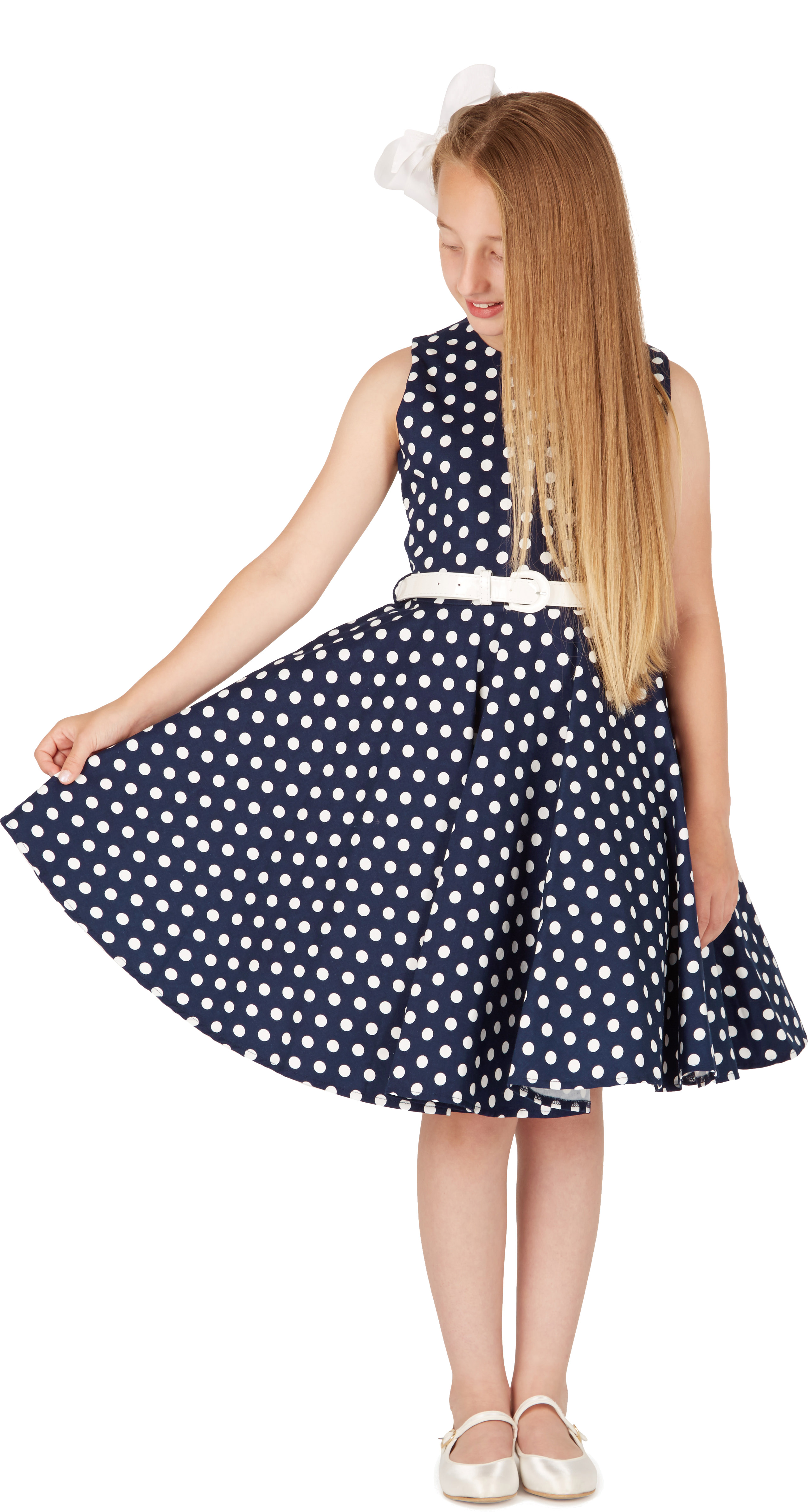 BlackButterfly Kinderen 'Audrey' Vintage Polka Stip Jaren `50 Meisjes Jurk (Paars - Stippel, 9-10 jaar BlackButterfly Kinderen 'Audrey' Vintage Polka Stip Jaren `50 Meisjes Jurk (Paars - Stippel, 9-10 jaar
