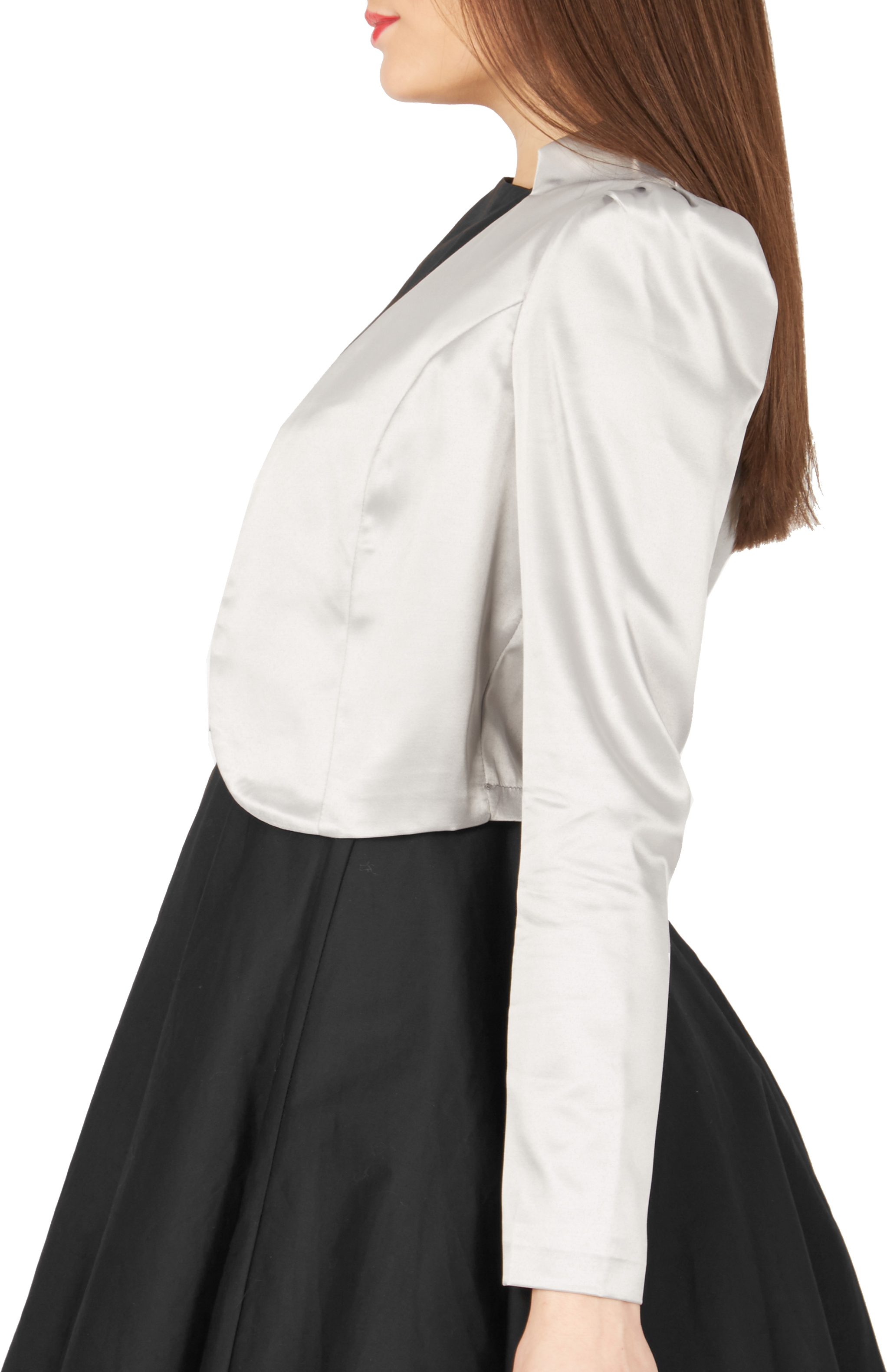Formal Long Sleeve Wedding Bridesmaid Prom Bolero Shrug Jacket Coat eBay